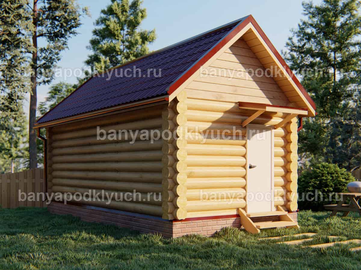Баня из бревна