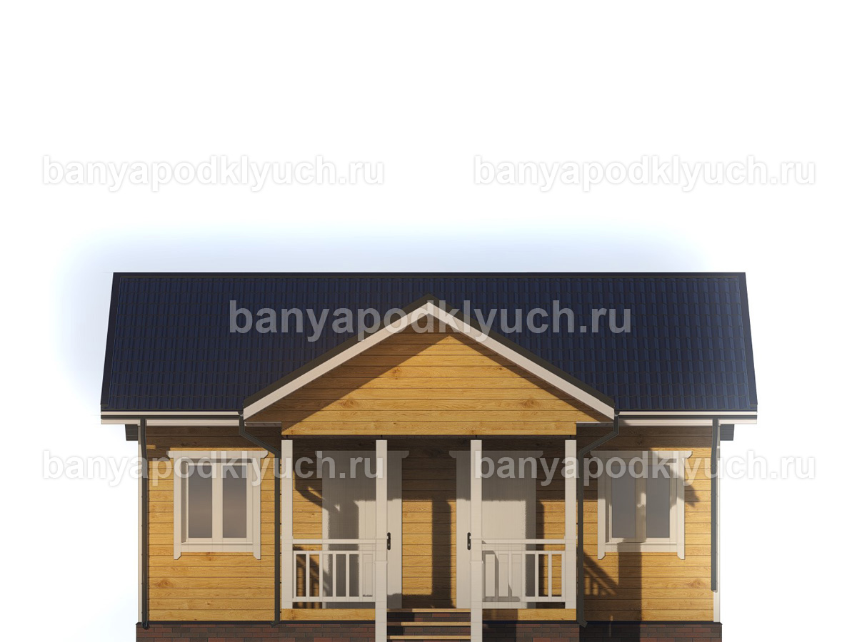 Баня из бруса 8x6 м Баня из бруса 8x6 м