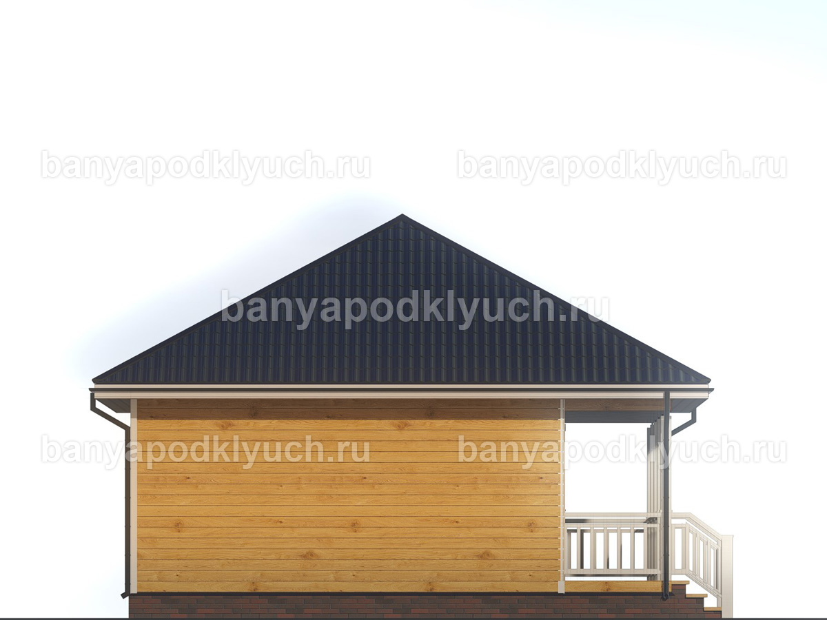 Баня из бруса 8x7.5 м Баня из бруса 8x7.5 м