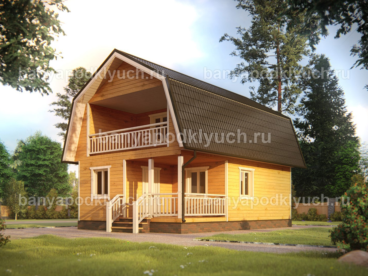 Баня из бруса 9x6 м Баня из бруса 9x6 м